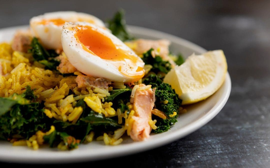 Trout and Kale Kedgeree