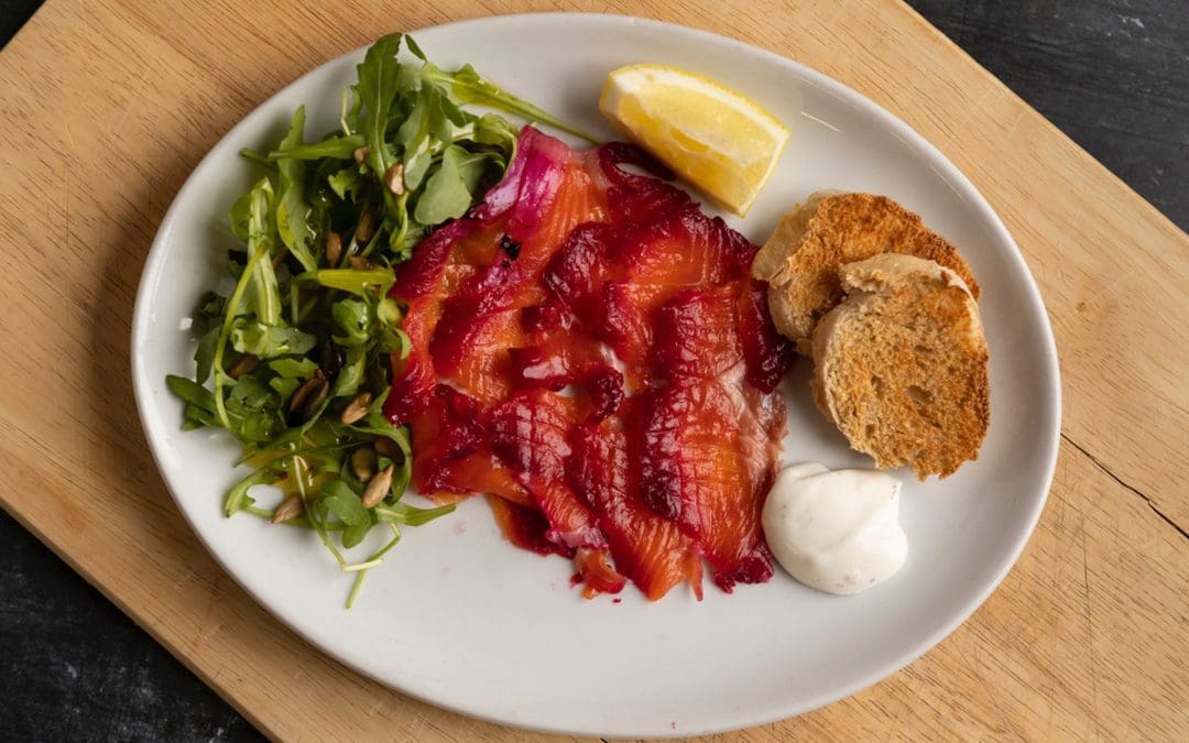 Beetroot and Gin Gravadlax